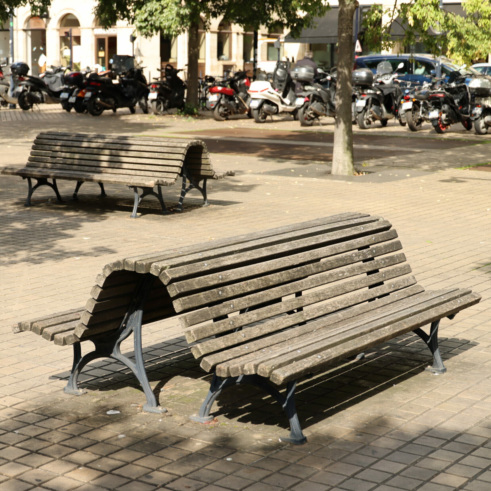 Banc Jupiter - Fonte et bois