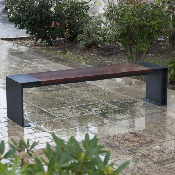 Banquette Kerta - Acier bois