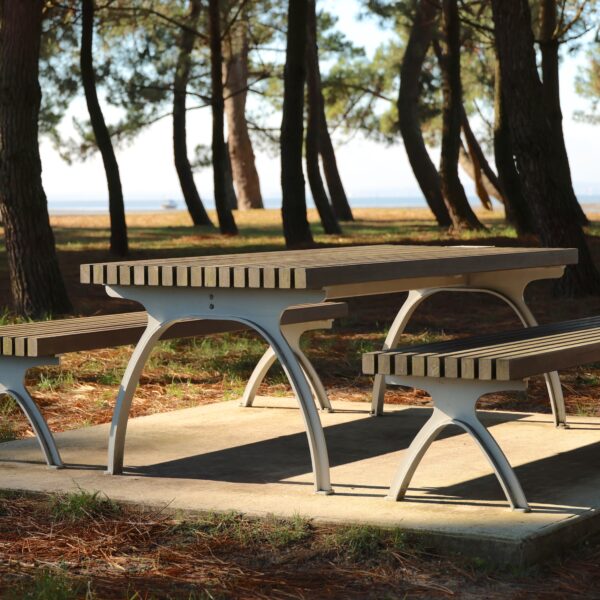 Table Pacha - Acier bambou